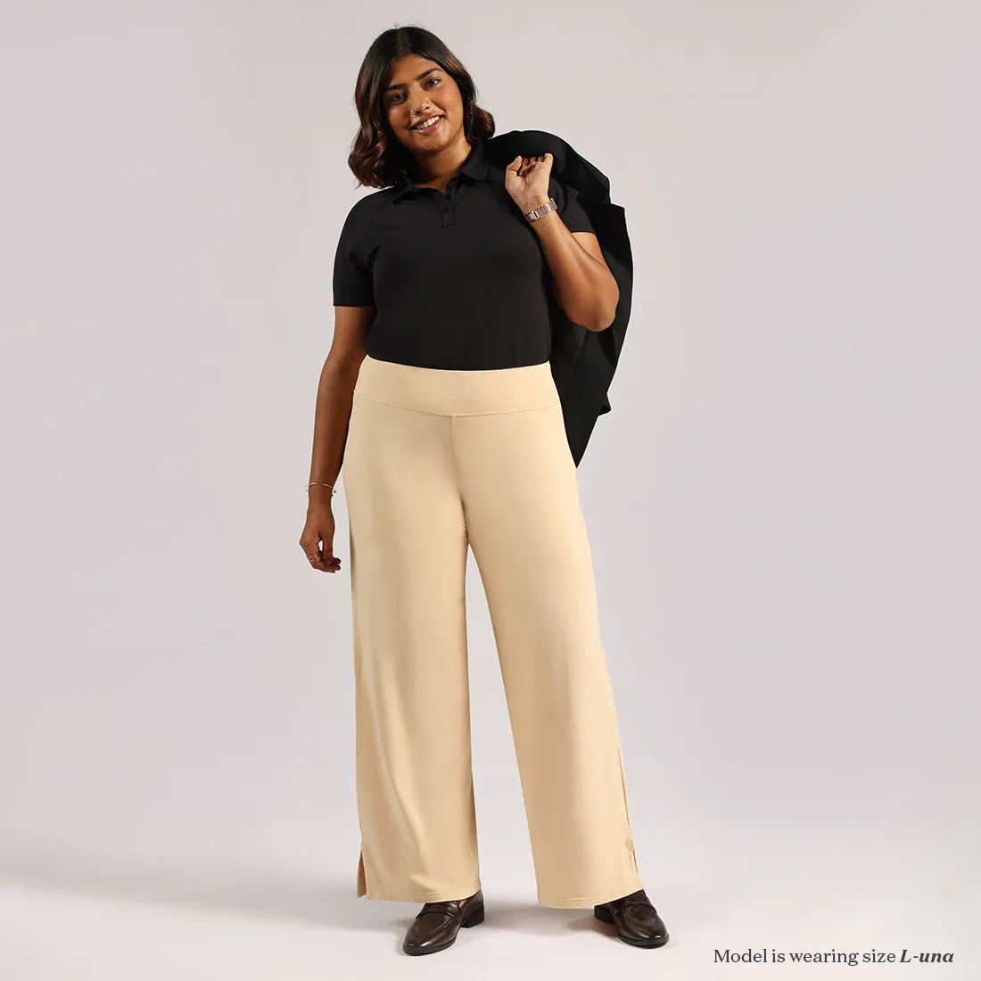 AM:PM Air Wide Trousers - Cotton Tall