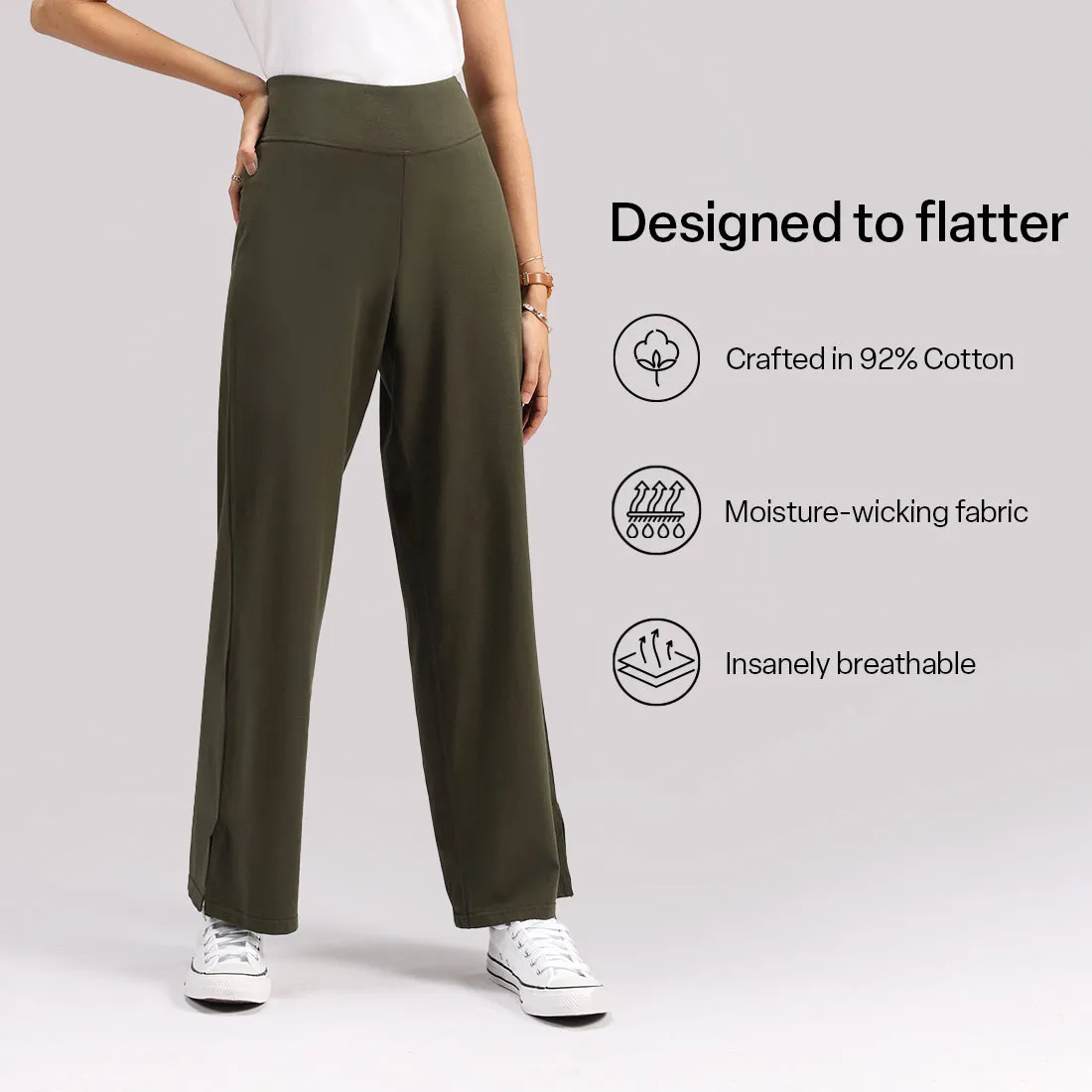 AM:PM Air Wide Trousers - Cotton