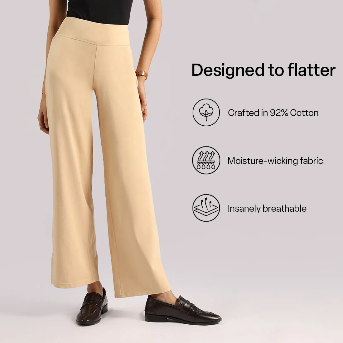 AM:PM Air Wide Trousers - Cotton
