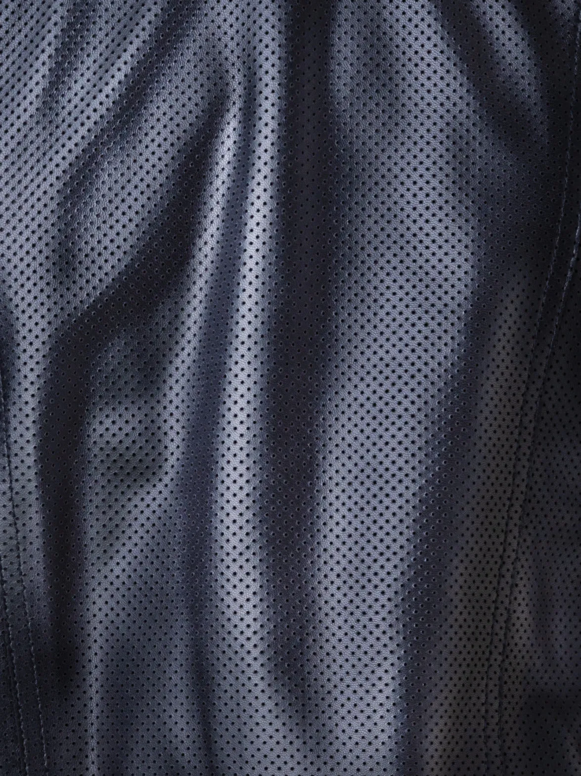 Bikerjacke aus perforiertem Leder