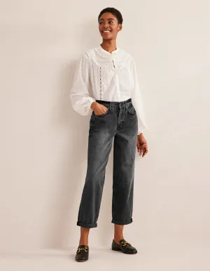 Boyfriend Jeans-Black