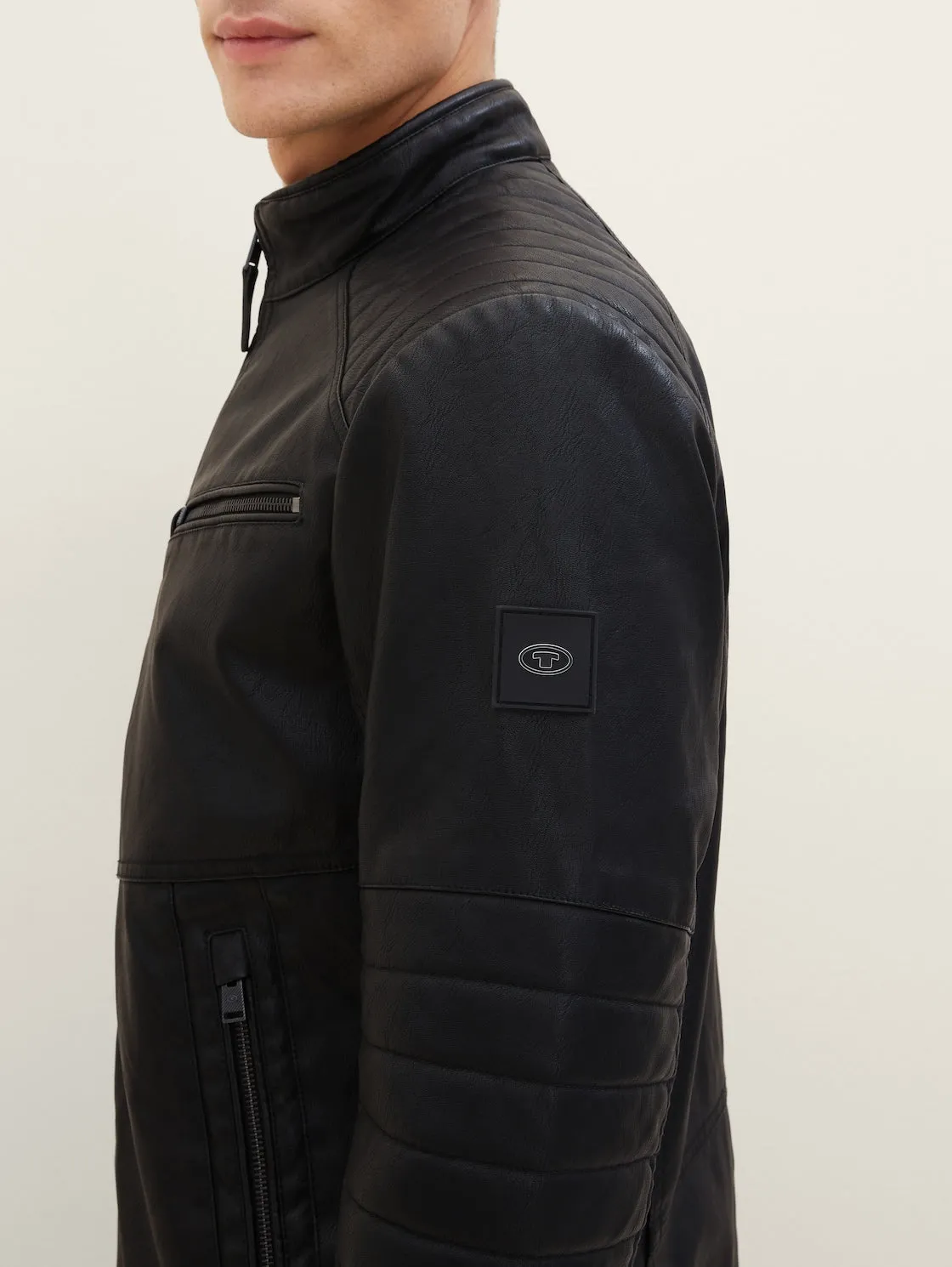 FAKE LEATHER BIKER