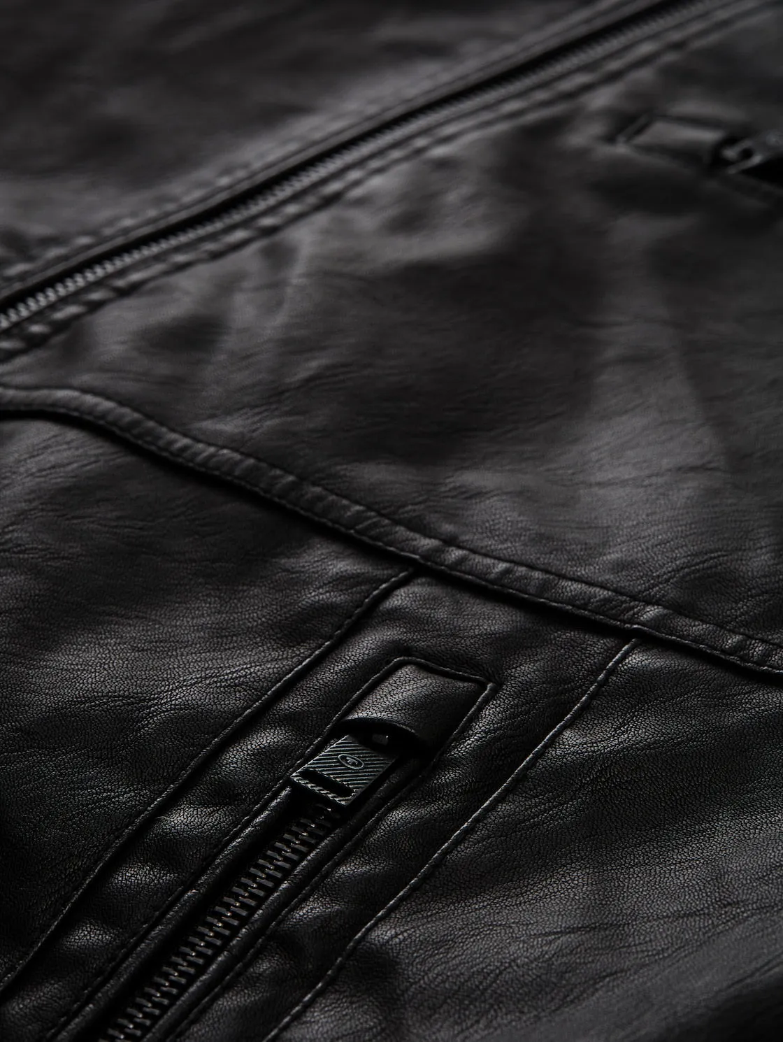 FAKE LEATHER BIKER