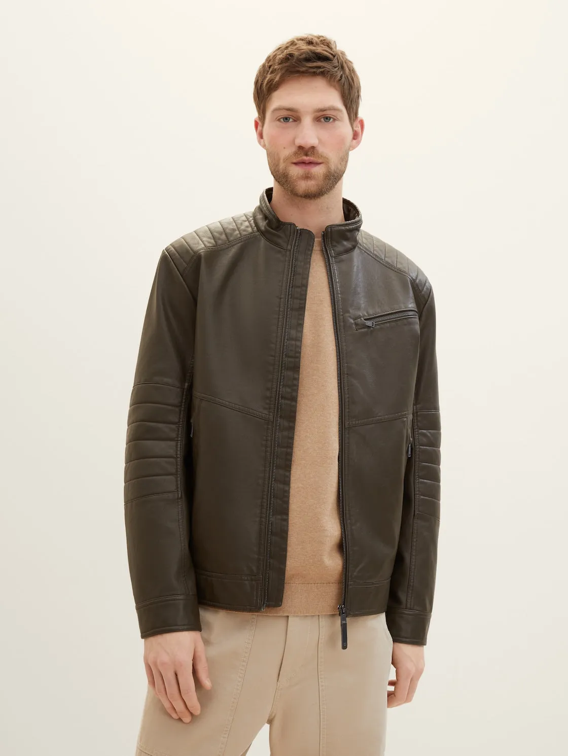 FAKE LEATHER BIKER