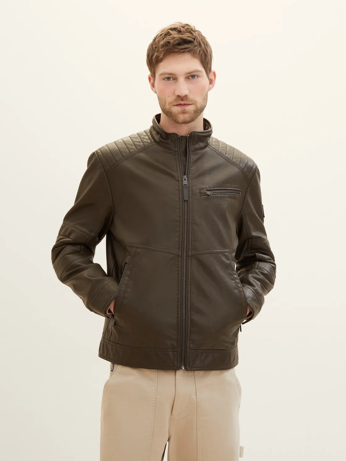 FAKE LEATHER BIKER
