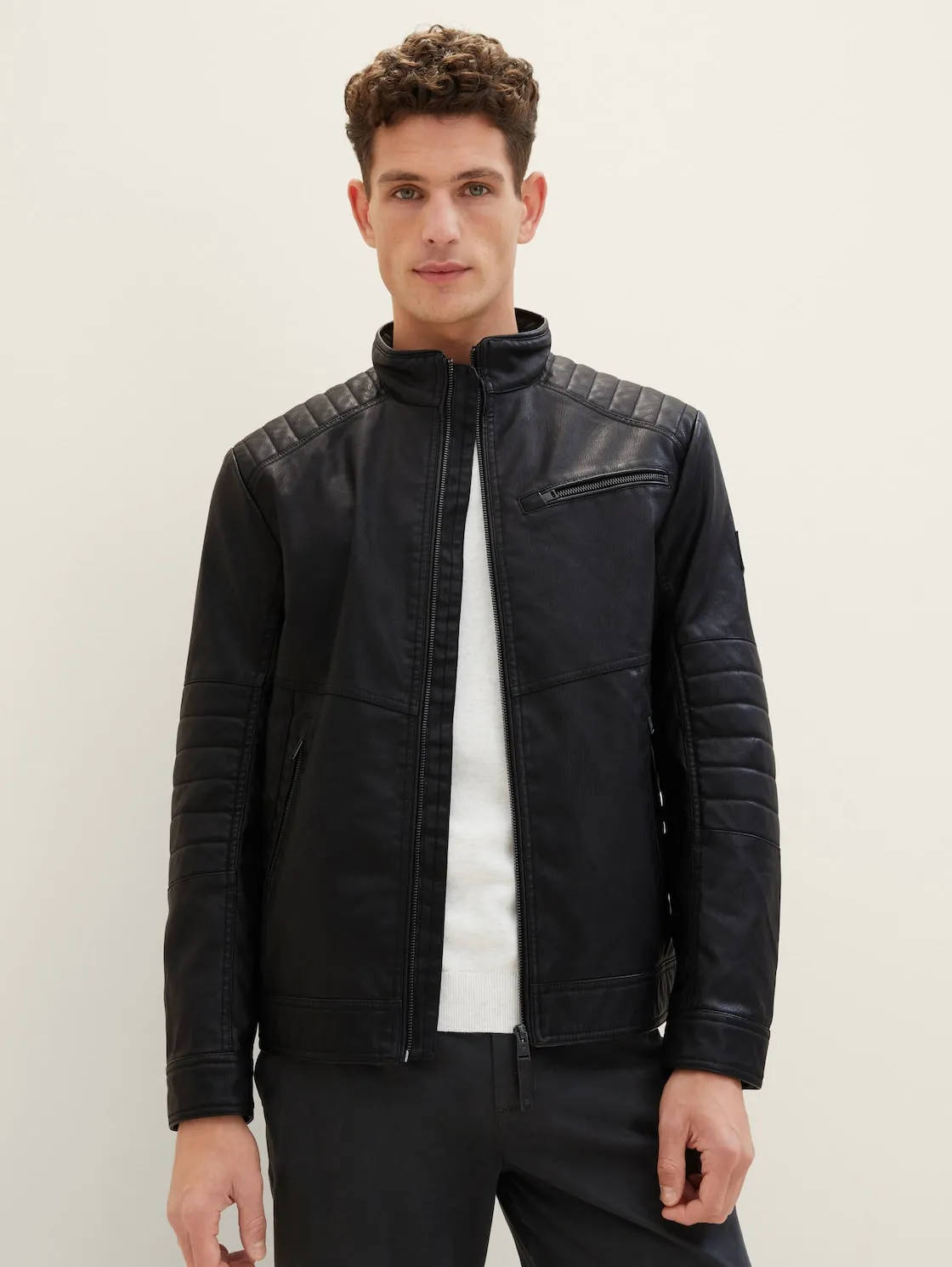 FAKE LEATHER BIKER