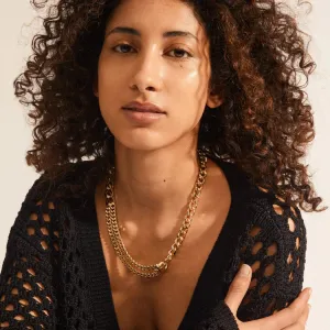 FRIENDS CHUNKY CURB CHAIN NECKLACE