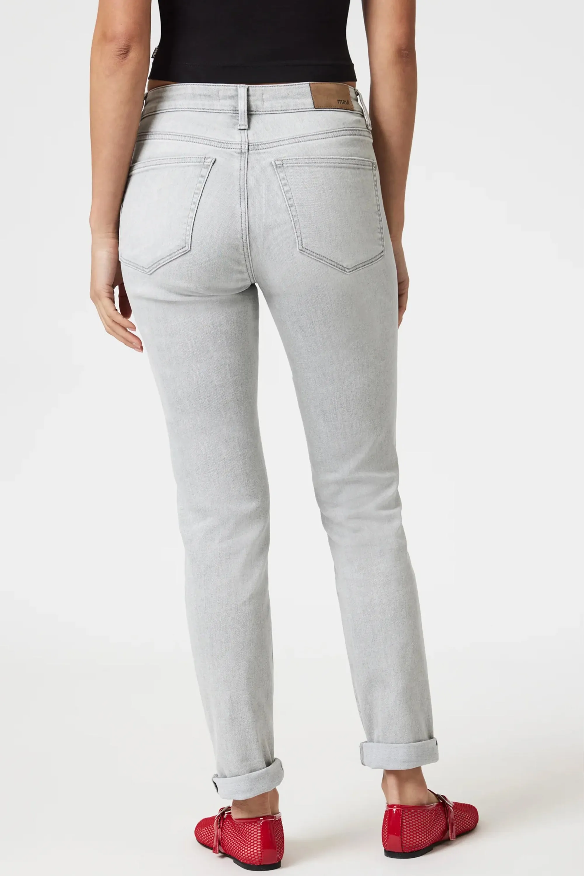 ICE GREY FEATHER KATHLEEN SLIM BOYFRIEND