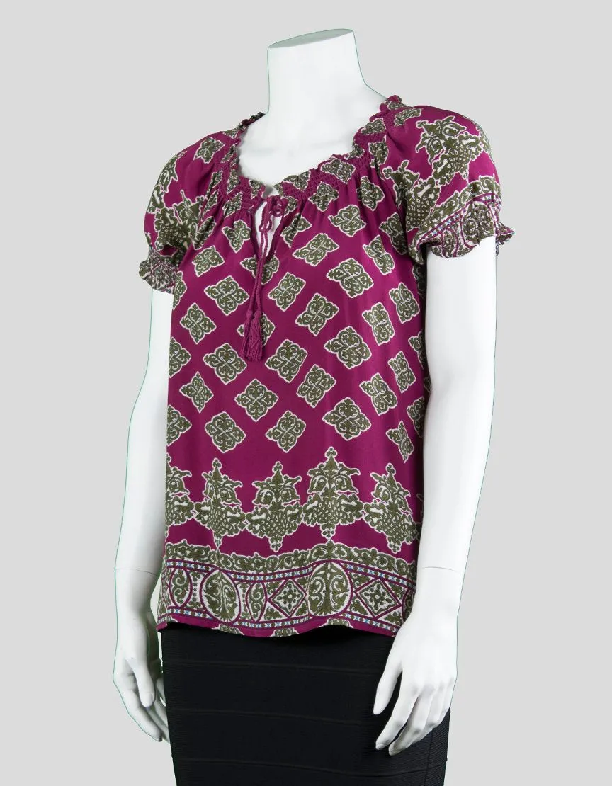 Joie Short Sleeve Blouse - X-Small