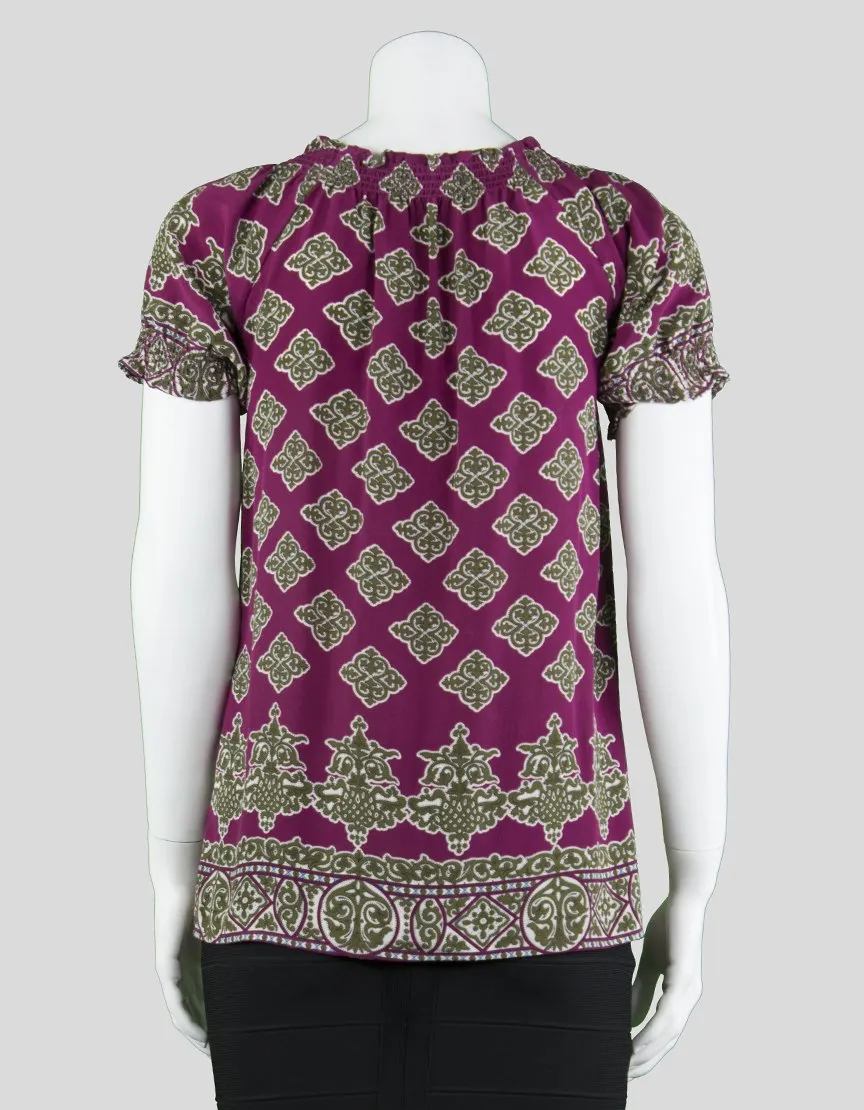 Joie Short Sleeve Blouse - X-Small
