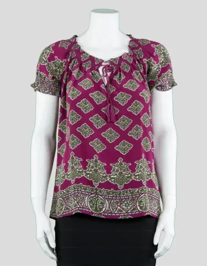 Joie Short Sleeve Blouse - X-Small