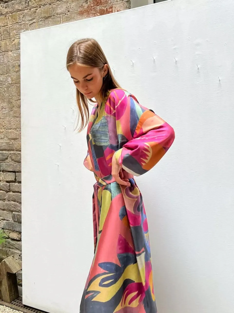 Kimono long "Pink dreams"