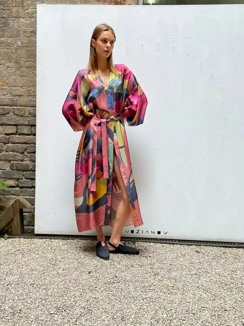 Kimono long "Pink dreams"