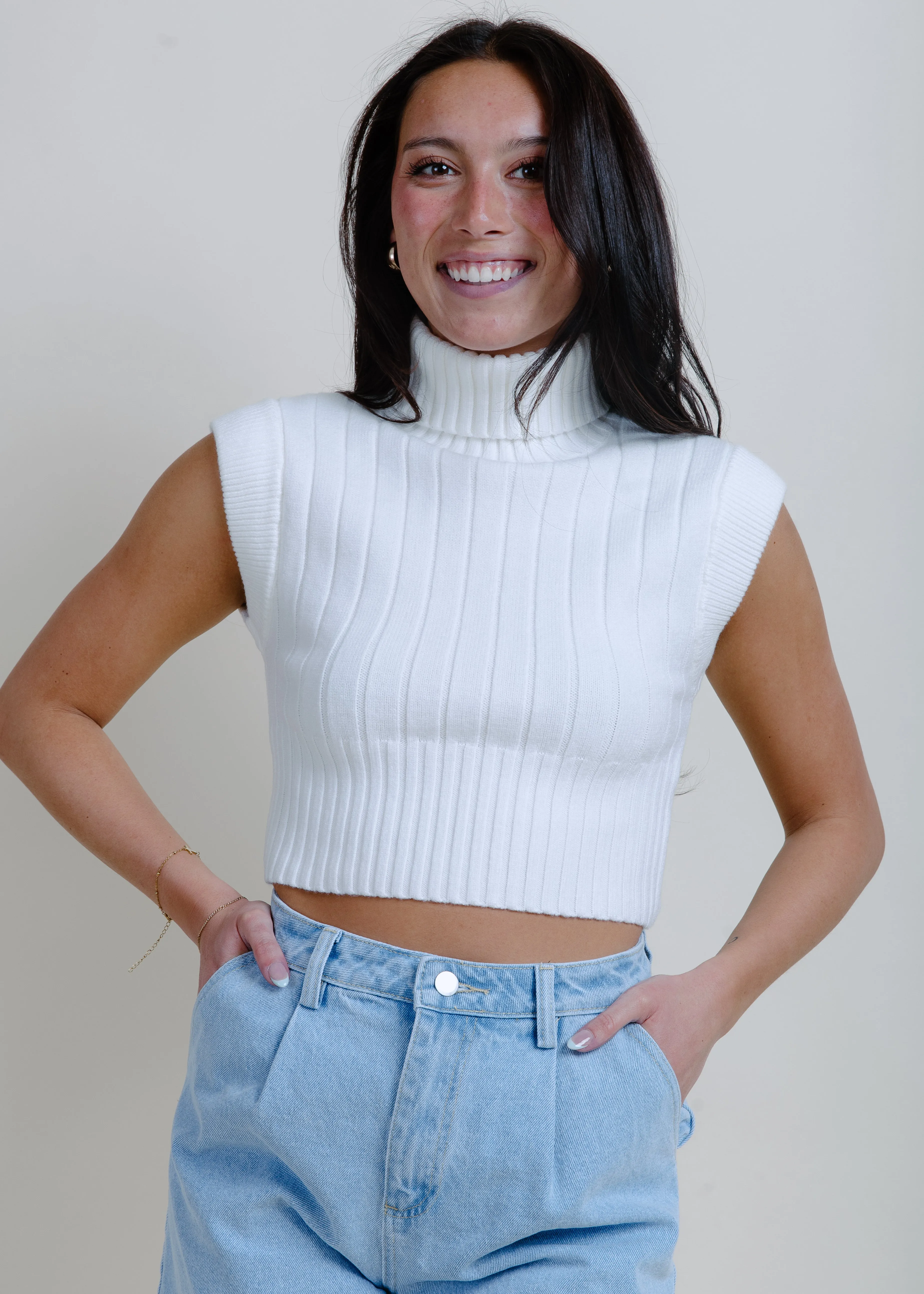 Marty Pleated Denim Shorts