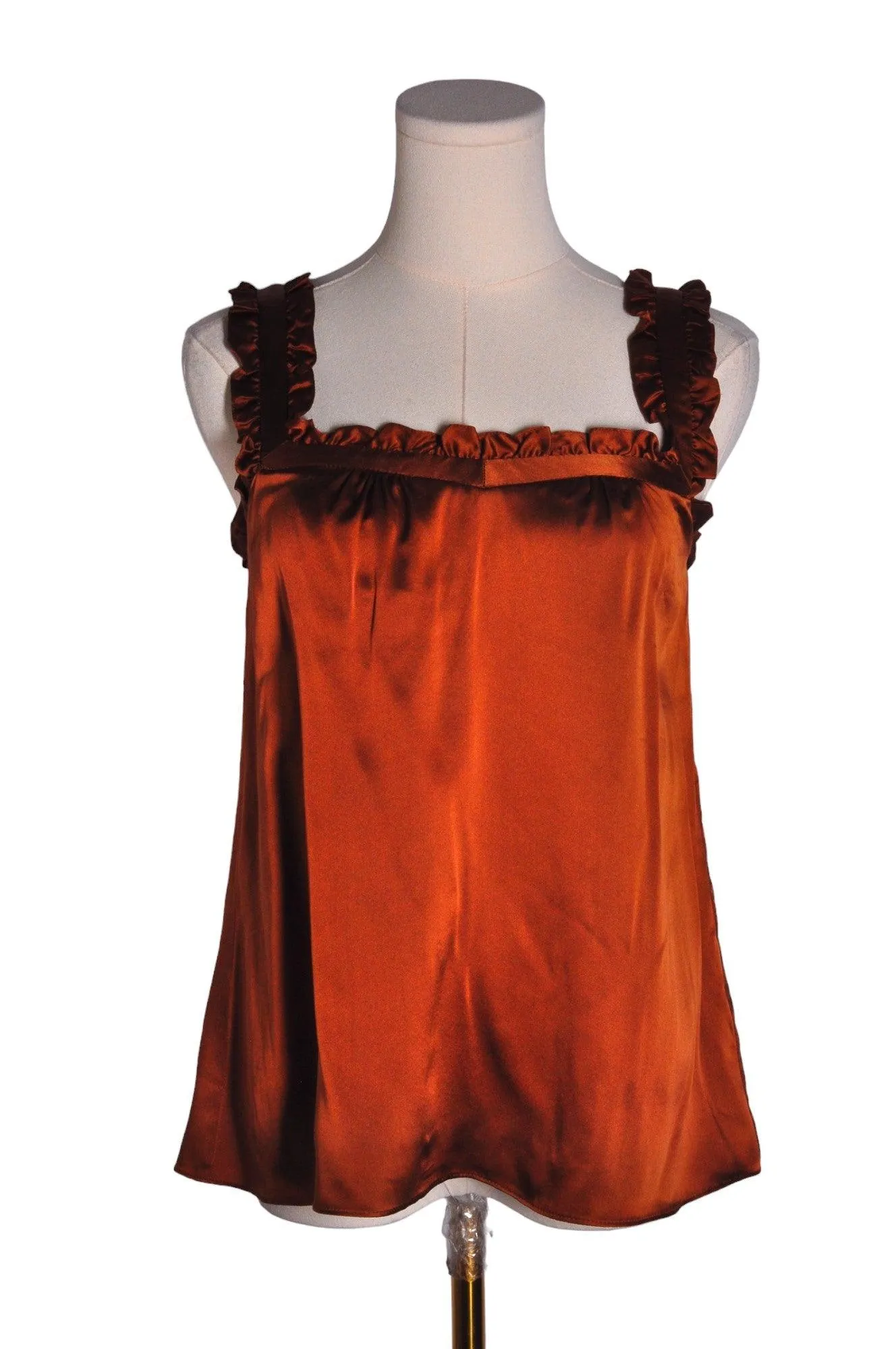 NANETTE LEPORE Women Silk Tops Regular fit in Brown - 0