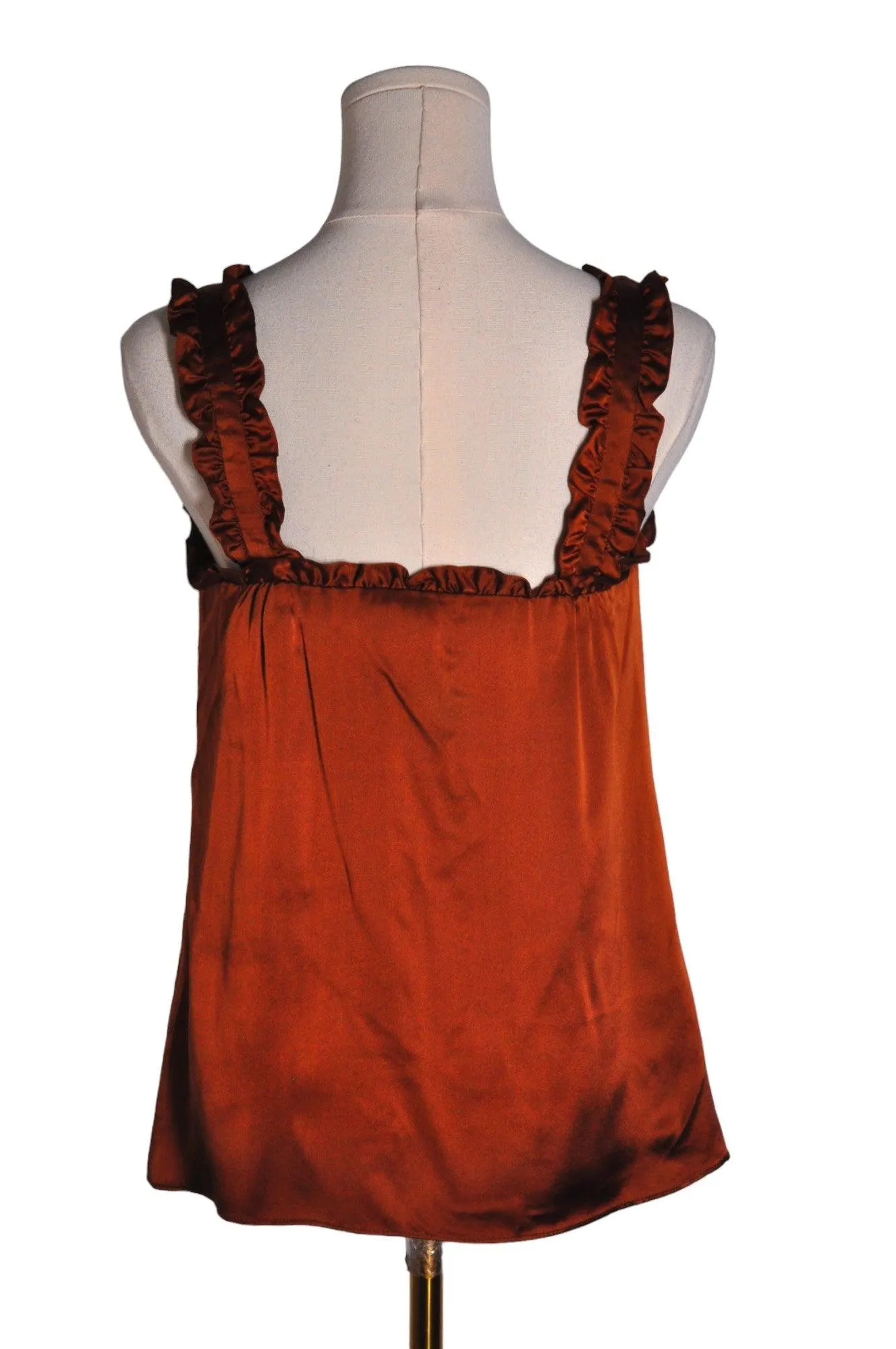 NANETTE LEPORE Women Silk Tops Regular fit in Brown - 0