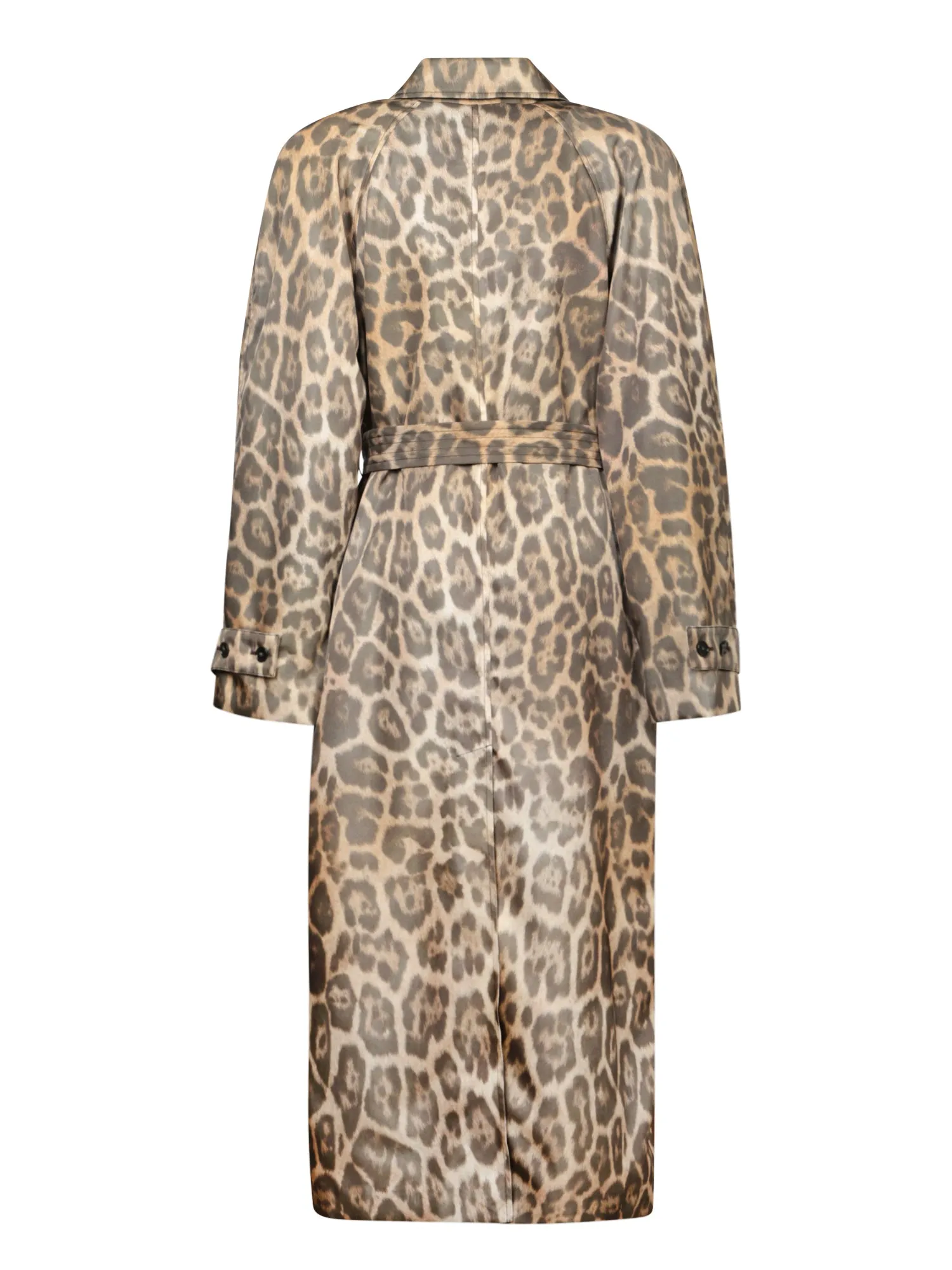 Oversized Leopard Trench