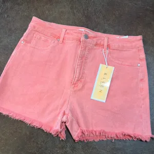 Plus Risen HR Flamingo Denim Short