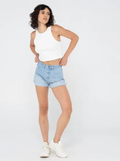 RUSTY CYPRUS HIGH DENIM SHORT - APB