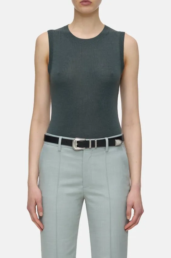 Sleeveless Crewneck Tank