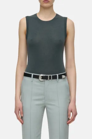 Sleeveless Crewneck Tank